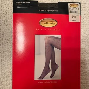 Talbots sheer dot pantyhose